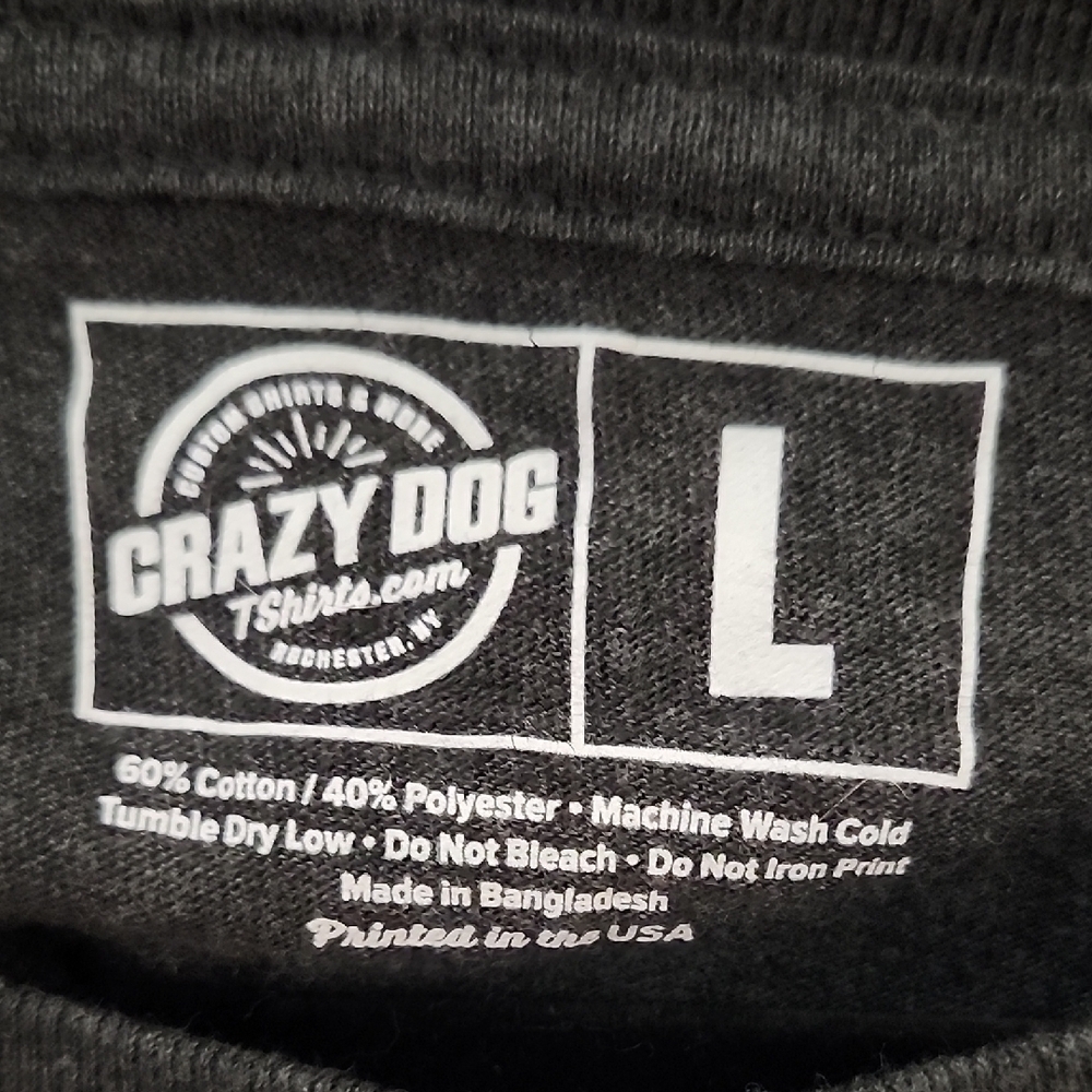 Crazy Dog T-Shirts Gray Short Sleeve Tee I Smell Children - Picture 2 of 4